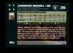 2007 Topps #286  JaMarcus Russell  Back Thumbnail