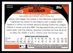 2009 Topps Update #51  Jesus Guzman  Back Thumbnail