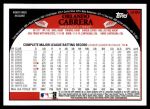 2009 Topps Update #90  Orlando Cabrera  Back Thumbnail