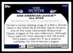 2009 Topps Update #325  Torii Hunter  Back Thumbnail