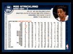 2002 Topps #98  Rod Strickland  Back Thumbnail
