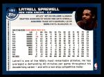 2002 Topps #151  Latrell Sprewell  Back Thumbnail