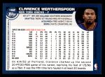 2002 Topps #162  Clarence Weatherspoon  Back Thumbnail
