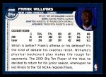 2002 Topps #208  Frank Williams  Back Thumbnail