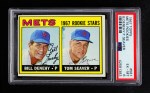 1967 Topps #581 - Tom Seaver / Bill Denehy Mets Rookies Front Thumbnail