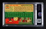 1954 Topps #128 Hank Aaron Back Thumbnail