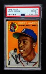 1954 Topps #128 Hank Aaron Front Thumbnail