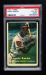 1957 Topps #20 Hank Aaron Front Thumbnail
