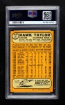 1968 Topps #52 Bob Hawk Taylor Back Thumbnail