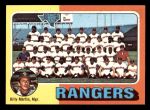 1975 Topps Mini #511   -  Billy Martin Rangers Team Checklist Front Thumbnail