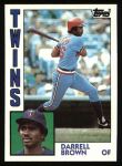 1984 Topps #193  Darrell Brown  Front Thumbnail