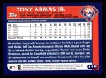 2003 Topps #149  Tony Armas Jr.  Back Thumbnail