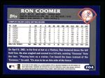 2003 Topps #204  Ron Coomer  Back Thumbnail