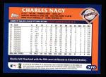 2003 Topps #376  Charles Nagy  Back Thumbnail