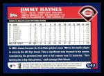 2003 Topps #542  Jimmy Haynes  Back Thumbnail