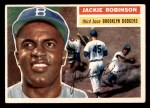 1956 Topps #30 Jackie Robinson Front Thumbnail