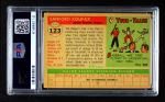 1955 Topps #123 Sandy Koufax Back Thumbnail