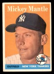1958 Topps #150 Mickey Mantle Front Thumbnail