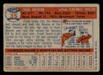 1957 Topps #35 Frank Robinson Back Thumbnail