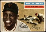 1956 Topps #130 GRY Willie Mays Front Thumbnail