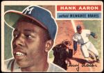 1956 Topps #31  Hank Aaron  Front Thumbnail