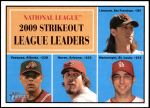 2010 Topps Heritage #49   -  Tim Lincecum / Javier Vazquez / Dan Haren / Adam Wainwright NL Strikeout Leaders Front Thumbnail