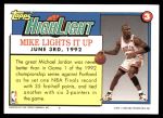 1992 Topps #3   -  Michael Jordan  Highlights Back Thumbnail