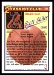 1992 Topps #224   -  Scott Skiles 20 Assist Club Back Thumbnail