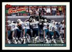 1991 Topps #642   -  Pete Stoyanovich / Sammie Smith / Mark Duper / Louis Oliver / Jarvis Williams / Jeff Cross / John Offerdahl Dolphins Leaders Front Thumbnail