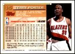 1993 Topps #145  Terry Porter  Back Thumbnail