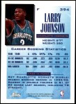 1993 Topps #394   -  Larry Johnson Future Scoring Leader Back Thumbnail
