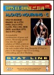 1993 Topps #177   -  Alonzo Mourning All-Rookie Team Back Thumbnail