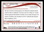 2014 Topps #36  Billy Hamilton  Back Thumbnail