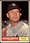 1961 Topps #300 Mickey Mantle Front Thumbnail