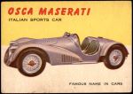 1954 Topps World on Wheels #15   Osca Maserati Front Thumbnail