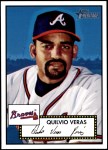 2001 Topps Heritage #21 BLK Quilvio Veras   Front Thumbnail