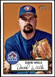 2001 Topps Heritage #76 RED David Wells   Front Thumbnail