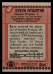 1990 Topps #29  Steve Atwater  Back Thumbnail