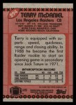1990 Topps #294  Terry McDaniel  Back Thumbnail