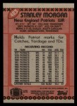 1990 Topps #423  Stanley Morgan  Back Thumbnail