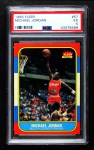 1986 Fleer #57 Michael Jordan Front Thumbnail