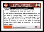 2008 Topps #313   -  Devin Hester Pro Bowl Back Thumbnail