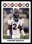 2008 Topps #261  Champ Bailey  Front Thumbnail