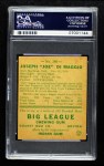1938 Goudey Heads Up #250 / #274 Joe DiMaggio Back Thumbnail