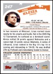 2005 Topps #247  Linas Kleiza  Back Thumbnail