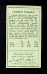 1911 T205  Charley O'Leary  Back Thumbnail