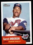 2002 Topps Heritage #131  Garret Anderson  Front Thumbnail