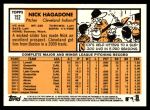 2012 Topps Heritage #152  Nick Hagadone  Back Thumbnail