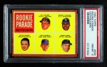 1962 Topps #598 - Manny Jimenez / Jim Hickman / Ed Olivares / Howie Goss / Al Luplow Rookie Parade - Outfielders Front Thumbnail