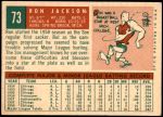 1959 Topps #73  Ron Jackson  Back Thumbnail